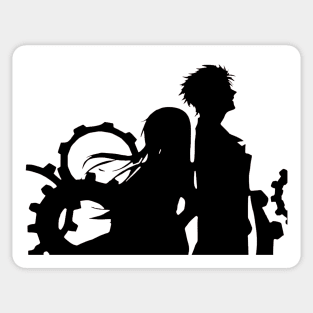 Rintaro Okabe and Kurisu Makise Sticker